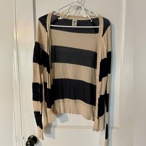 Women’s Roxy Cream & Navy Cardigan Sweater